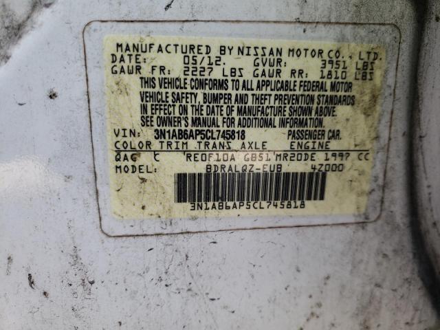 Photo 10 from auction – 2012 NISSAN SENTRA 2.0 with VIN 3N1AB6AP5CL745818