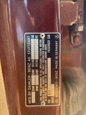 Photo 10 from auction – 1987 MERCEDES-BENZ 300 SDL with VIN WDBCB25D5HA282980