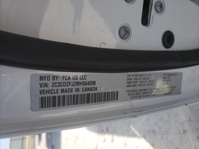 Photo 10 from auction – 2021 DODGE CHALLENGER with VIN 2C3CDZFJ2MH564096
