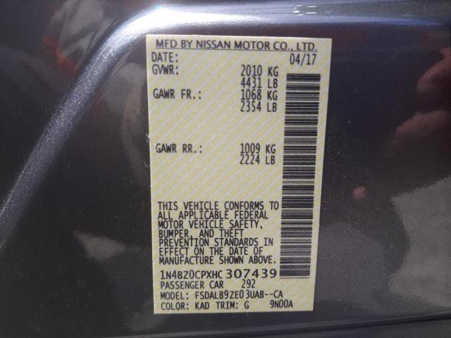 Photo 10 from auction – 2017 NISSAN LEAF S with VIN 1N4BZ0CPXHC307439