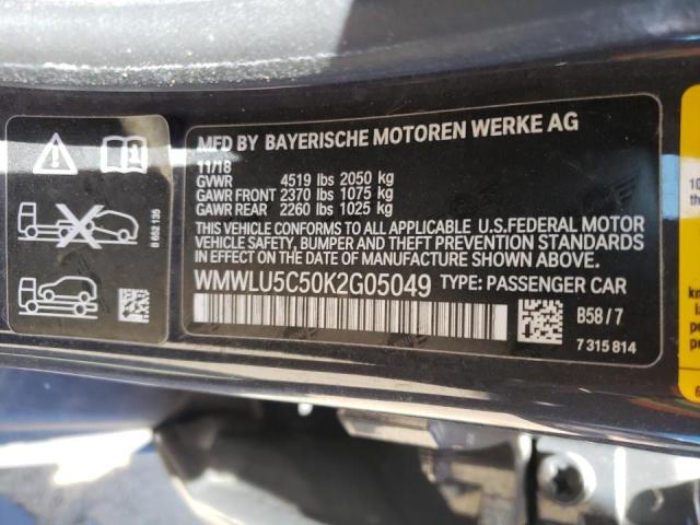 Photo 10 from auction – 2019 MINI COOPER S C with VIN WMWLU5C50K2G05049