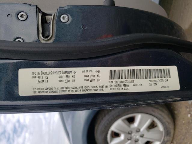 Photo 10 from auction – 2007 DODGE CALIBER SX with VIN 1B3HB48B17D344418