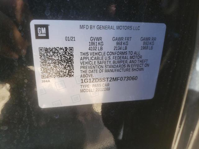 Photo 10 from auction – 2021 CHEVROLET MALIBU LT with VIN 1G1ZD5ST2MF073060