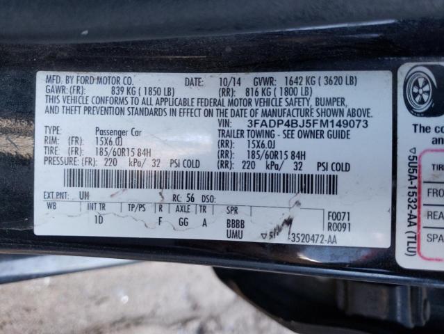 Photo 10 from auction – 2015 FORD FIESTA SE with VIN 3FADP4BJ5FM149073