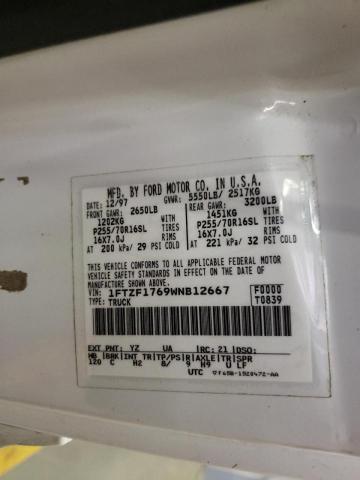 Photo 10 from auction – 1998 FORD F150 with VIN 1FTZF1769WNB12667