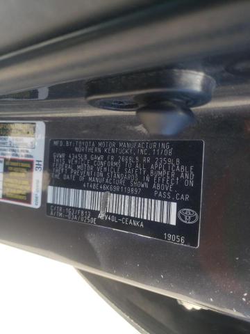 Photo 10 from auction – 2009 TOYOTA CAMRY BASE with VIN 4T4BE46K69R119897