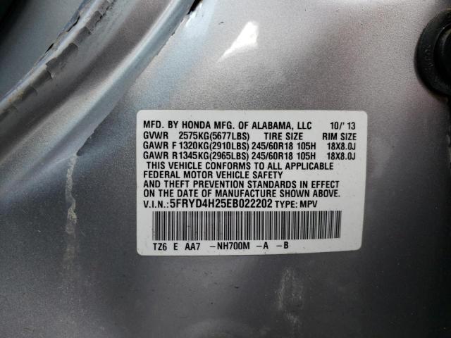 Photo 10 from auction – 2014 ACURA MDX with VIN 5FRYD4H25EB022202