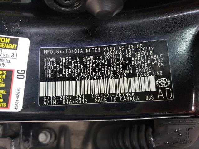 Photo 10 from auction – 2018 TOYOTA COROLLA L with VIN 2T1BURHE6JC031312