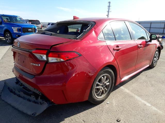 Photo 4 from auction – 2020 TOYOTA COROLLA LE with VIN JTDEBRBE2LJ000741