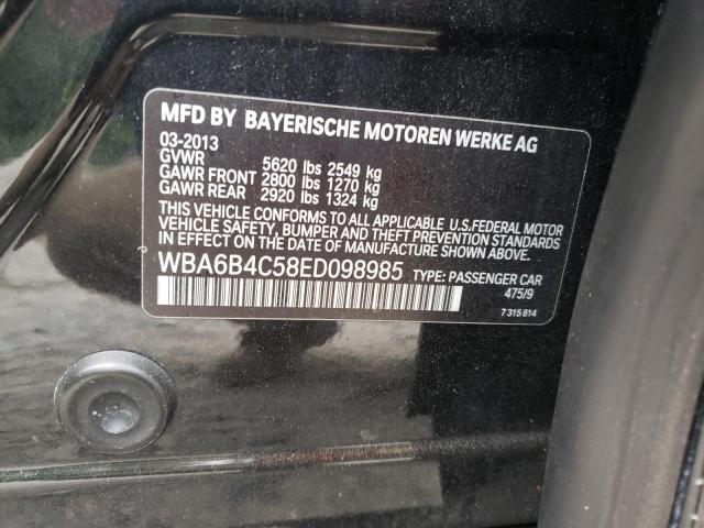 Photo 10 from auction – 2014 BMW 650 XI GRA with VIN WBA6B4C58ED098985