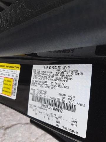 Photo 10 from auction – 2015 FORD FUSION SE with VIN 3FA6P0LU5FR185892