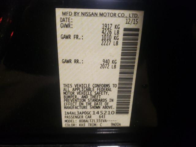 Photo 10 from auction – 2016 NISSAN ALTIMA 2.5 with VIN 1N4AL3AP0GC145210
