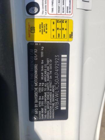Photo 10 from auction – 2010 BMW 328 I with VIN WBAWL1C50AP492923
