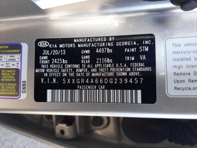 Photo 10 from auction – 2013 KIA OPTIMA SX with VIN 5XXGR4A66DG239457
