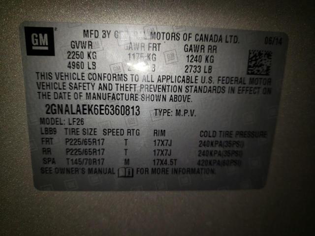 Photo 10 from auction – 2014 CHEVROLET EQUINOX LS with VIN 2GNALAEK6E6360813
