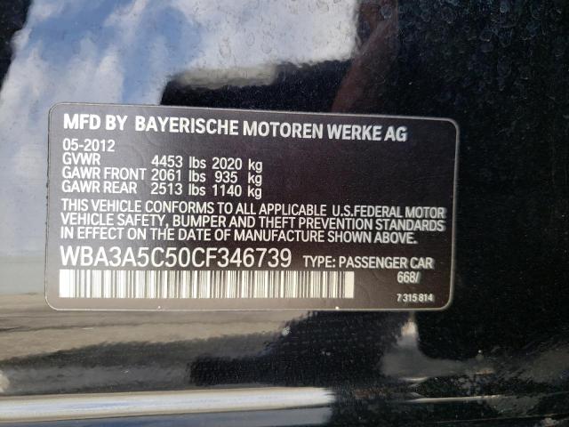 Photo 10 from auction – 2012 BMW 328 I with VIN WBA3A5C50CF346739