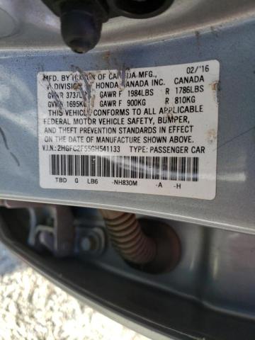Photo 10 from auction – 2016 HONDA CIVIC LX with VIN 2HGFC2F55GH541133