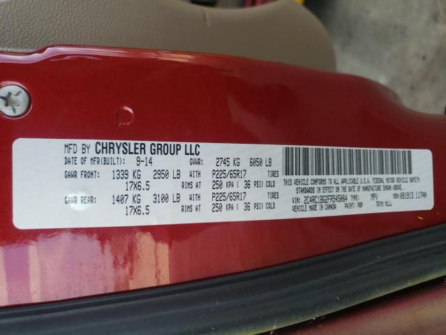Photo 10 from auction – 2015 CHRYSLER TOWN & COU with VIN 2C4RC1BG2FR545064