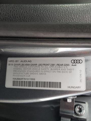 Photo 10 from auction – 2017 AUDI A3 PREMIUM with VIN WAUB8GFF7H1017659