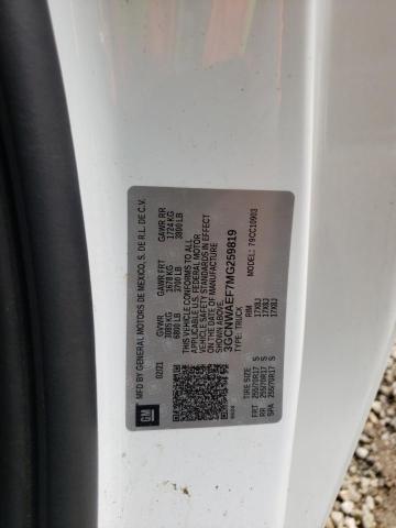 Photo 10 from auction – 2021 CHEVROLET SILVERADO with VIN 3GCNWAEF7MG259819