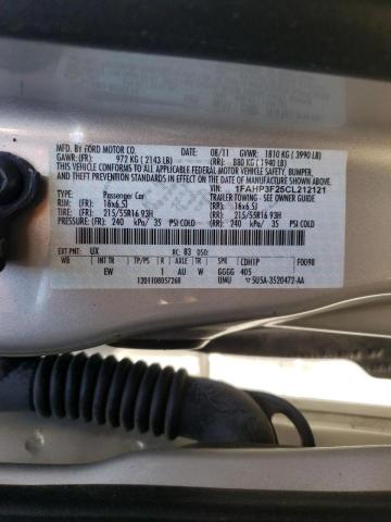 Photo 10 from auction – 2012 FORD FOCUS SE with VIN 1FAHP3F25CL212121