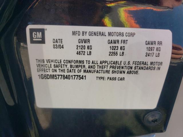 Photo 10 from auction – 2004 CADILLAC CTS with VIN 1G6DM577840177541