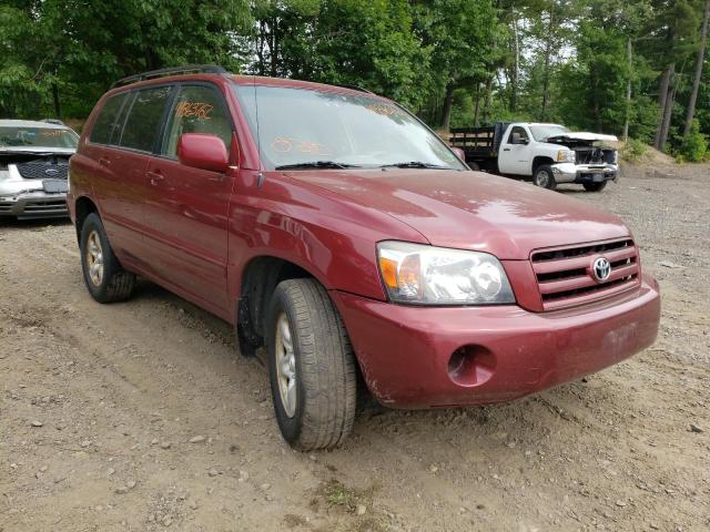 TOYOTA HIGHLANDER 2006 with VIN JTEHD21A160044877 - Photo from auction
