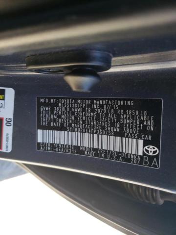Photo 10 from auction – 2015 TOYOTA COROLLA L with VIN 5YFBURHE4FP360758