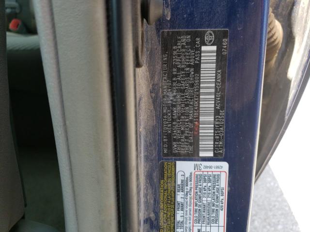 Photo 10 from auction – 2007 TOYOTA CAMRY CE with VIN 4T1BE46KX7U155602