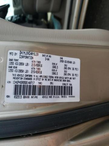 Photo 10 from auction – 2005 DODGE CARAVAN SX with VIN 1D4GP45R95B140717