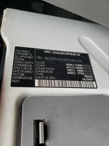 Photo 10 from auction – 2008 DODGE SPRINTER 3 with VIN WD0PF445385243124
