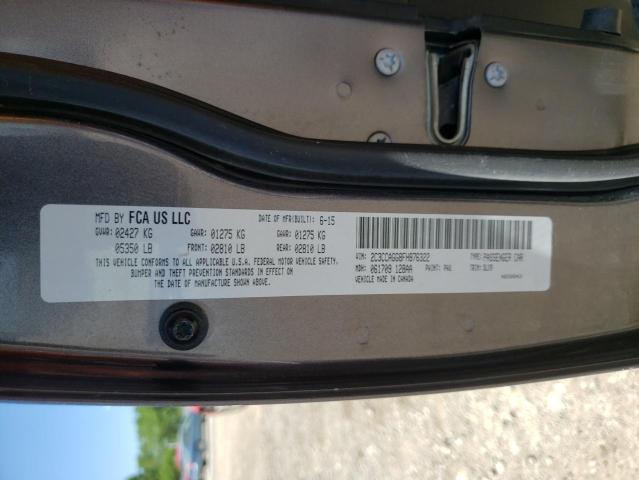 Photo 10 from auction – 2015 CHRYSLER 300 S with VIN 2C3CCAGG8FH876322