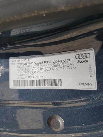 Photo 10 from auction – 2011 AUDI A5 PREMIUM with VIN WAULFAFR7BA061203