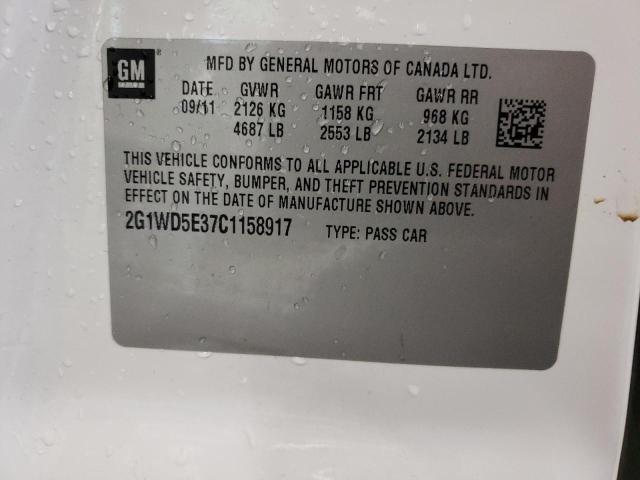 Photo 10 from auction – 2012 CHEVROLET IMPALA POL with VIN 2G1WD5E37C1158917