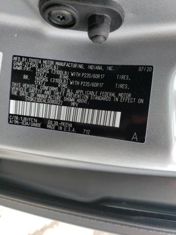 Photo 10 from auction – 2020 TOYOTA SIENNA LE with VIN 5TDKZ3DC4LS080022