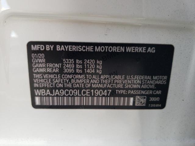 Photo 10 from auction – 2020 BMW 530E with VIN WBAJA9C09LCE19047