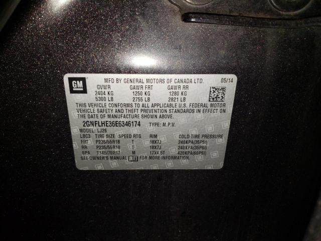Zdjęcie 10 z aukcji – 2014 CHEVROLET EQUINOX LT z VIN 2GNFLHE36E6346174