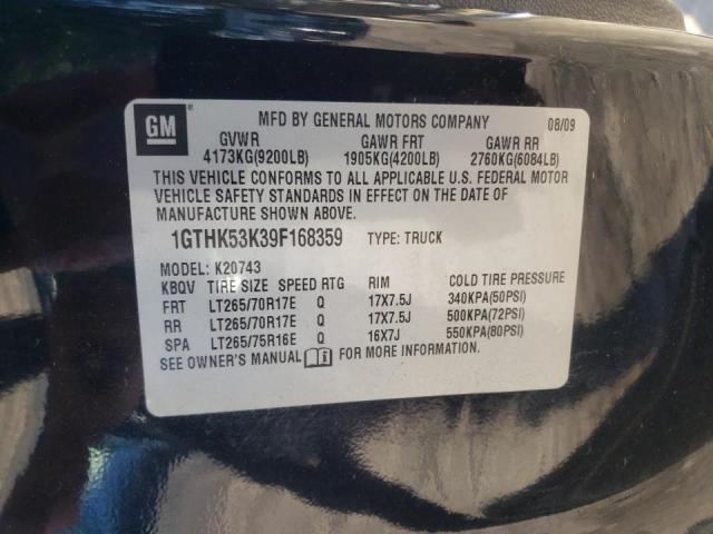 Photo 10 from auction – 2009 GMC SIERRA K25 with VIN 1GTHK53K39F168359
