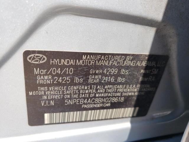 Photo 10 from auction – 2011 HYUNDAI SONATA GLS with VIN 5NPEB4AC8BH028618