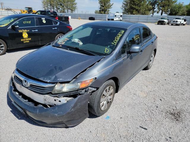 Photo 2 from auction – 2012 HONDA CIVIC LX with VIN 19XFB2F56CE009882