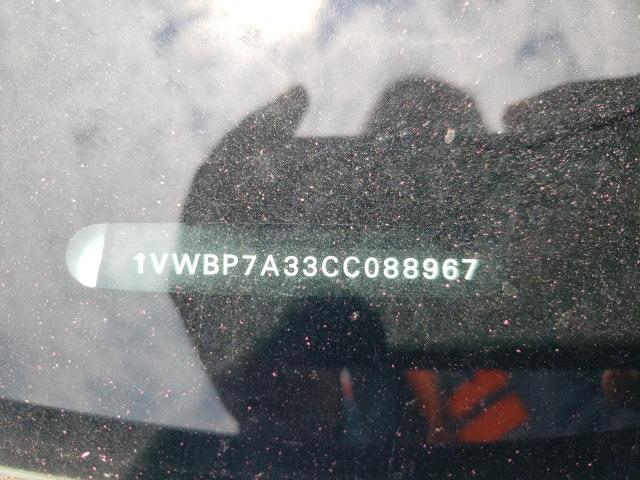 Photo 10 from auction – 2012 VOLKSWAGEN PASSAT SE with VIN 1VWBP7A33CC088967