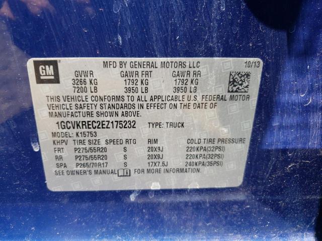 Photo 10 from auction – 2014 CHEVROLET SILVERADO with VIN 1GCVKREC2EZ175232