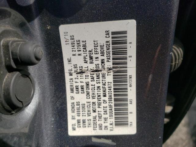 Photo 10 from auction – 2011 ACURA TL with VIN 19UUA8F26BA004672