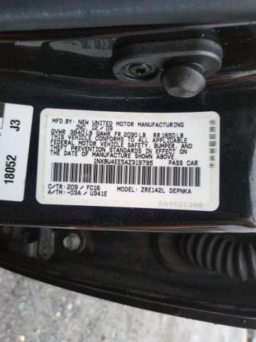 Photo 10 from auction – 2010 TOYOTA COROLLA BA with VIN 1NXBU4EE5AZ319795