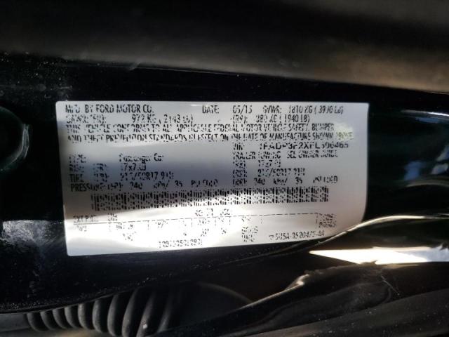 Photo 10 from auction – 2015 FORD FOCUS SE with VIN 1FADP3F2XFL306465
