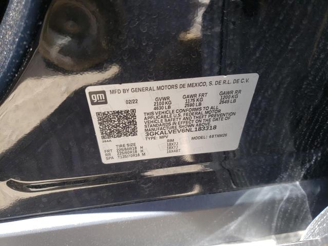 Photo 10 from auction – 2022 GMC TERRAIN SL with VIN 3GKALVEV6NL183318