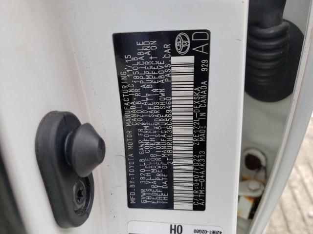 Photo 10 from auction – 2016 TOYOTA COROLLA L with VIN 2T1BURHE3GC569460