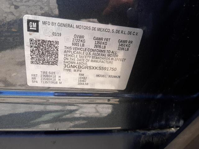 Photo 10 from auction – 2019 CHEVROLET BLAZER 2LT with VIN 3GNKBGRSXKS591750