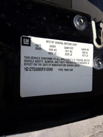 Photo 10 from auction – 2005 CHEVROLET MALIBU LS with VIN 1G1ZT52885F312949