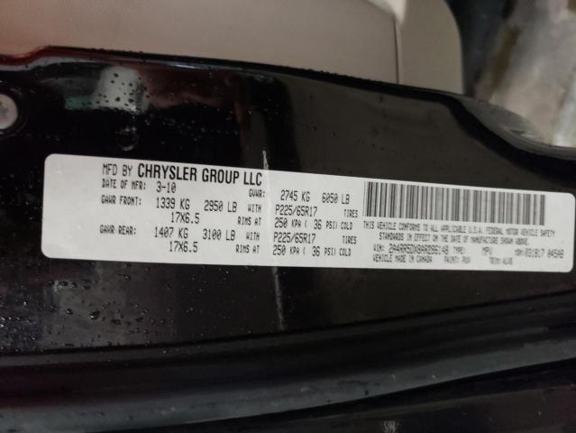 Photo 10 from auction – 2010 CHRYSLER TOWN & COU with VIN 2A4RR5DX8AR286148
